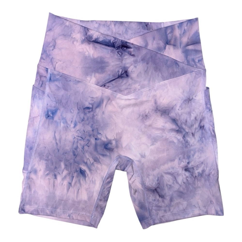 HALARA High Waisted Crossover Yoga Biker Shorts 5”